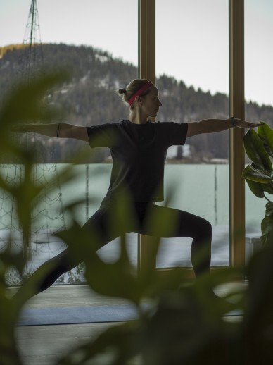 Yoga im Oswalda Hus Wellness Hotel im Kleinwalsertal.
