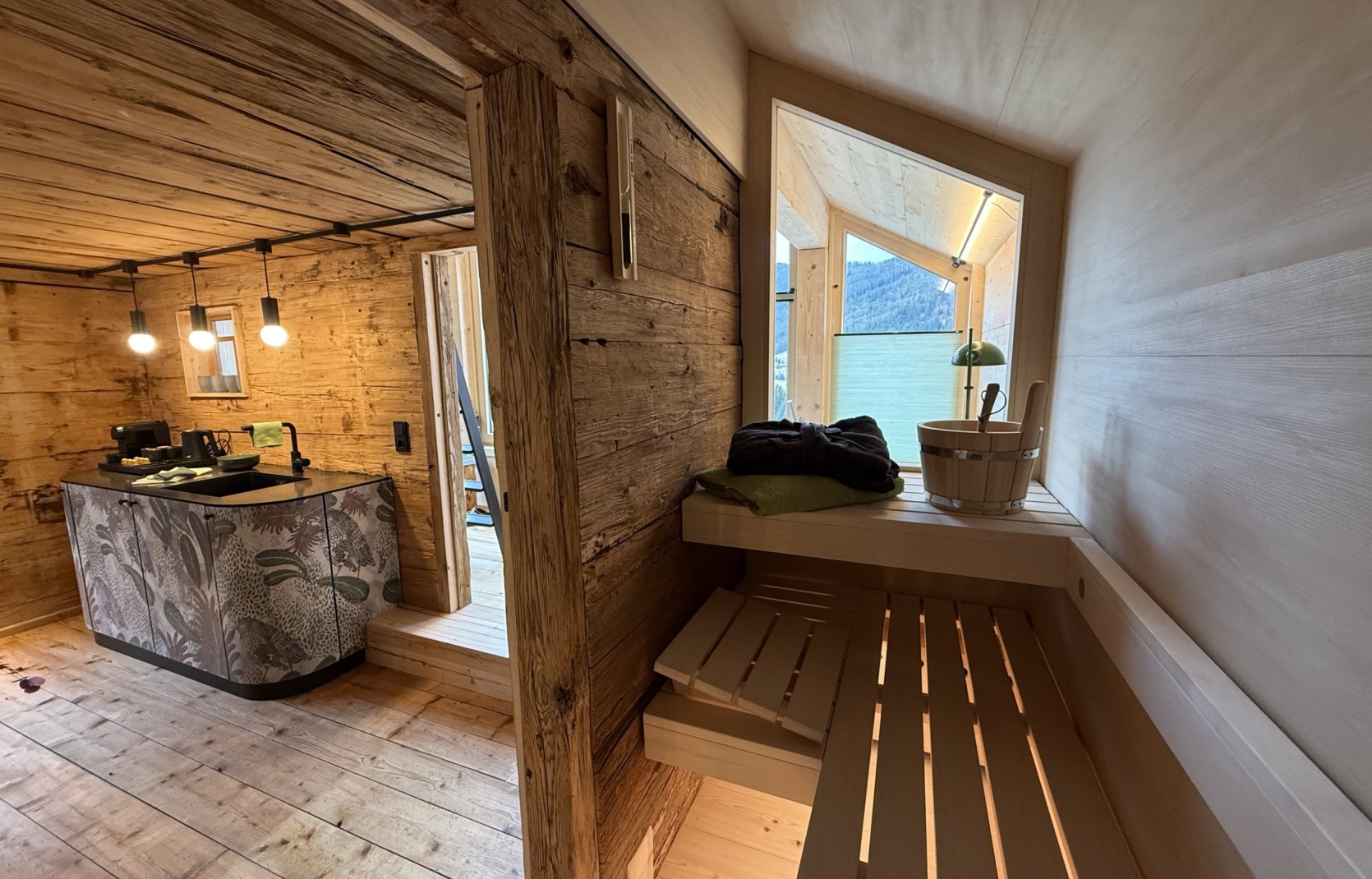 Ferienhaus im Kleinwalsertal mit eigener Sauna im Oswalda Hus.