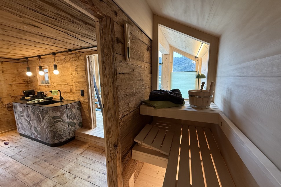 Ferienhaus im Kleinwalsertal mit eigener Sauna im Oswalda Hus.